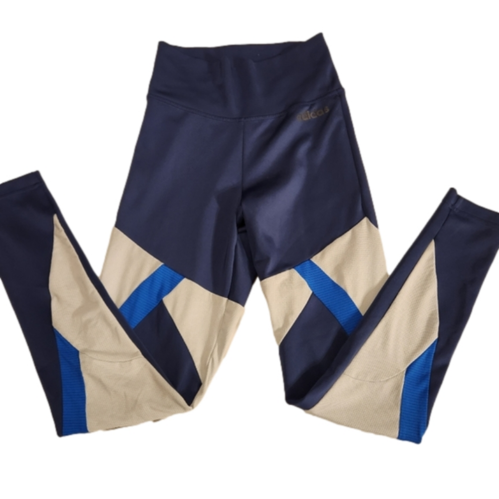 Adidas XS Women's Workout Leggings Blue
